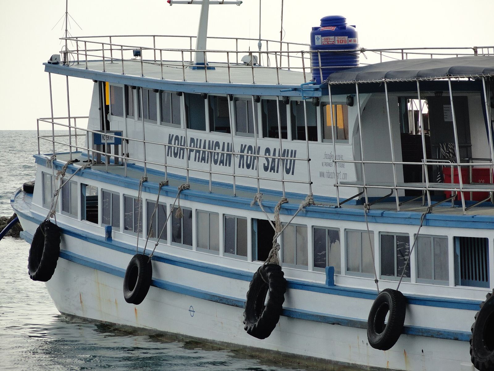 The Haad Rin Queen passenger ferry moored at Haad Rin West pier, Koh Phangan