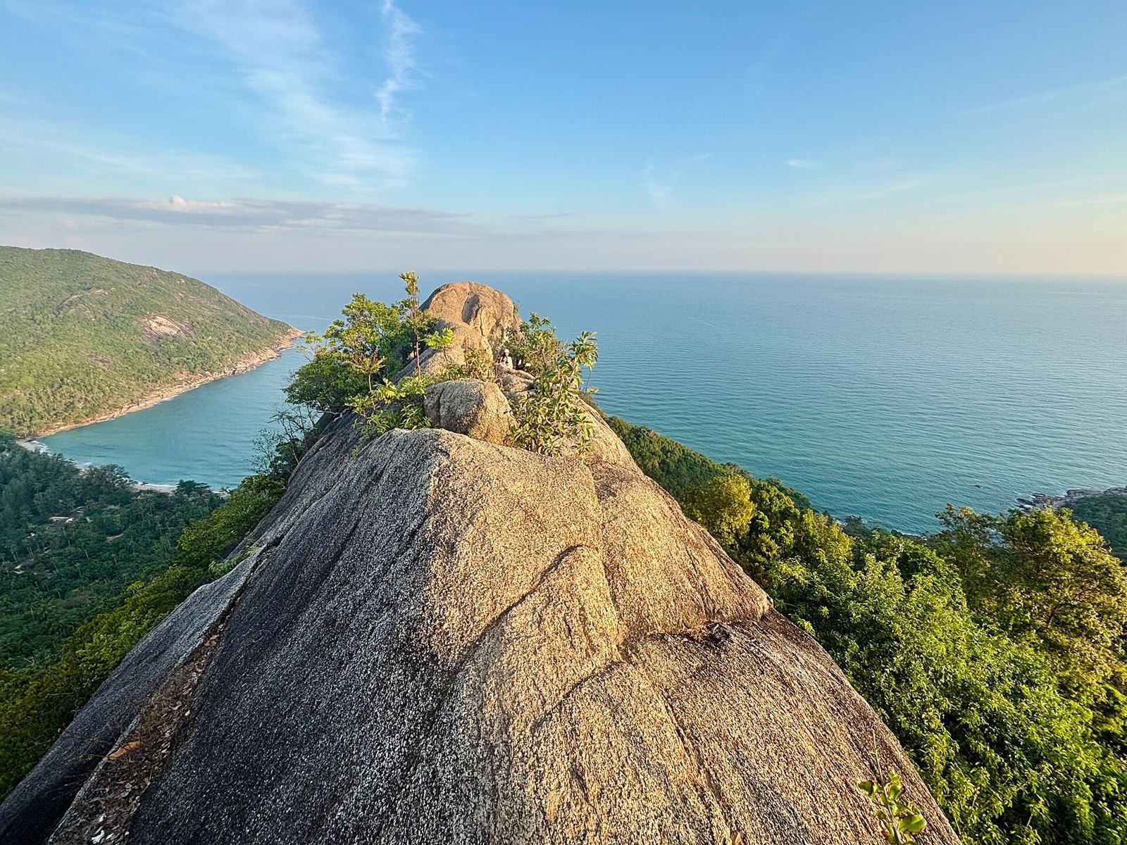 Phasawan viewpoint looking down over the bay of Bottle Beach on the north coast of Koh Phangan